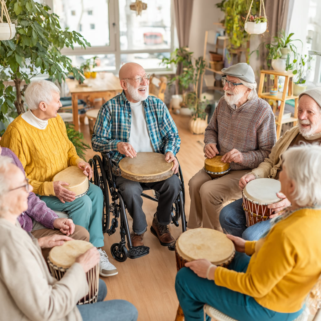 Musicoterapia y actividades recreativas